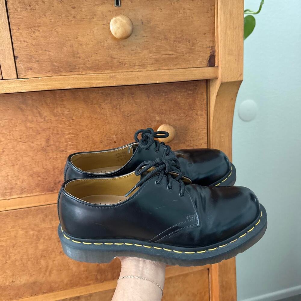 Black leather dr martens drmartens